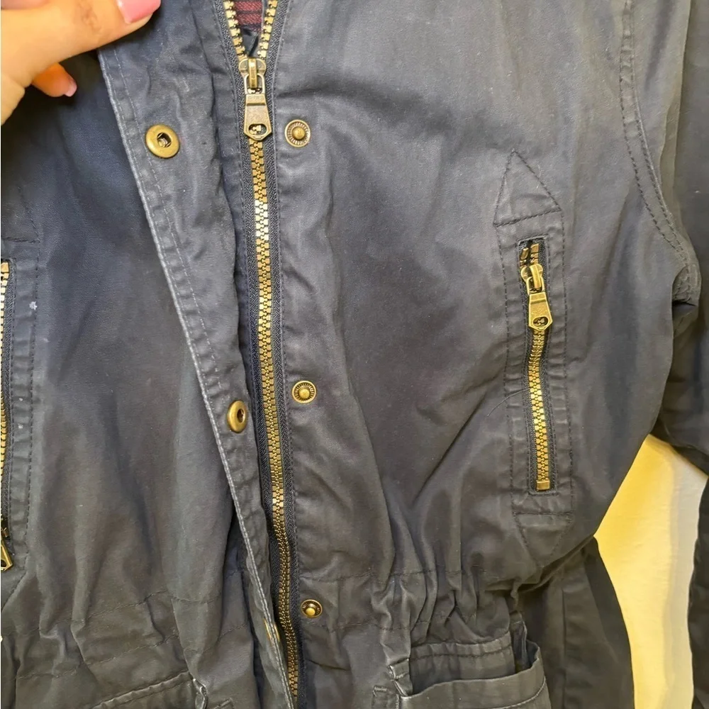 Women's Navy thick Jacket 100% cotton